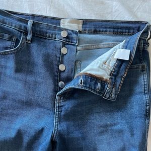 Everlane Authentic Stretch high rise skinny button fly (31)